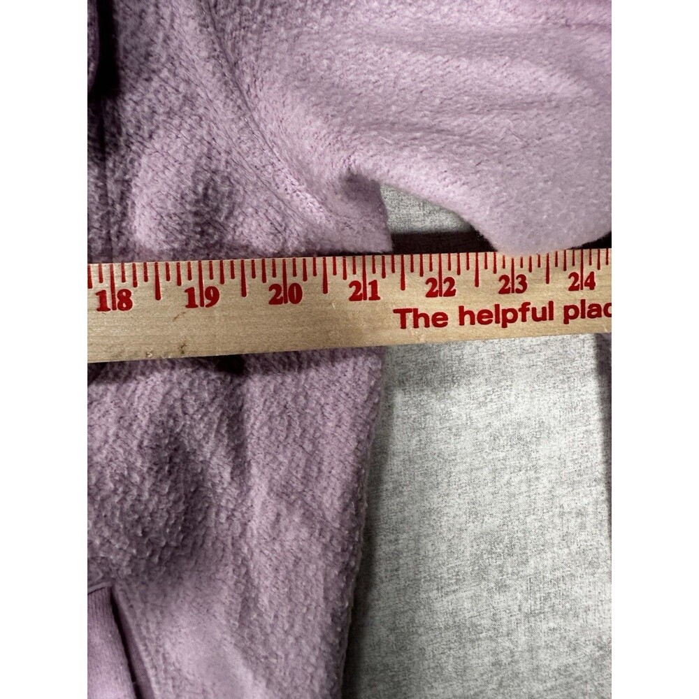 Black Tape_ Shirt-Jacket Women Sm Purple Fleece Distressed Stretch Button Collar - Picture 6 of 7